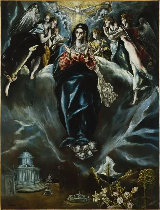 Framed Print : The Immaculate Conception, 1608. Creators: El Greco, Jorge Manuel Theotocopuli Framed Print : The Immaculate Conception, 1608. Creators: El Greco, Jorge Manuel Theotocopuli