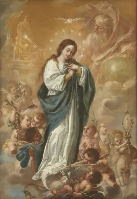 Framed Print : The Immaculate Conception of the Virgin, 1682. Creator: Valdes Leal, Juan de (1622-1690) Framed Print : The Immaculate Conception of the Virgin, 1682. Creator: Valdes Leal, Juan de (1622-1690)