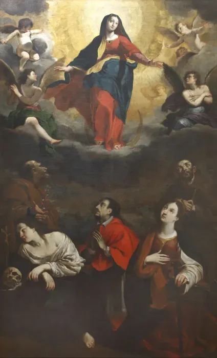Framed Print : The Immaculate Conception of the Virgin. Creator: Mercati, Giovanni Battista (1591-1645) Framed Print : The Immaculate Conception of the Virgin. Creator: Mercati, Giovanni Battista (1591-1645)