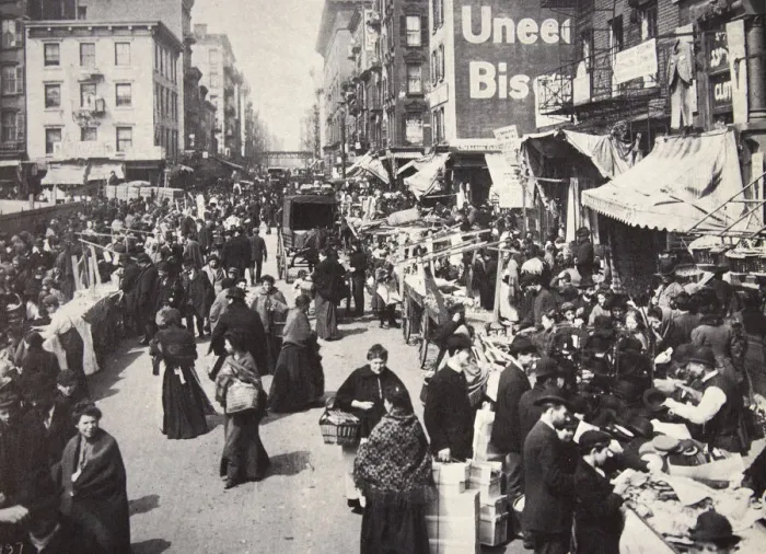 Framed Print : Immigrants on New York Citys East Side, USA, 1900s Framed Print : Immigrants on New York Citys East Side, USA, 1900s