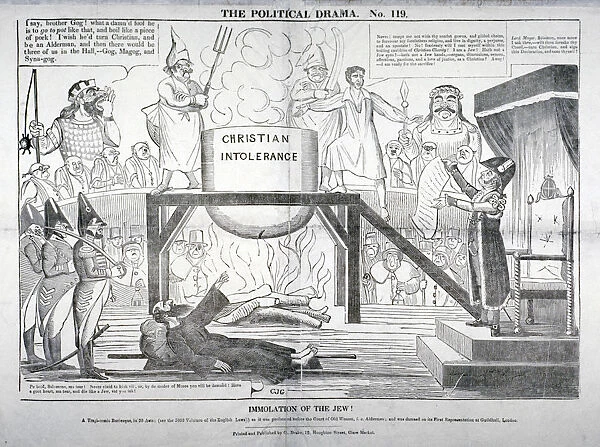 Immolation of the Jew!, 1835. Artist: G Drake