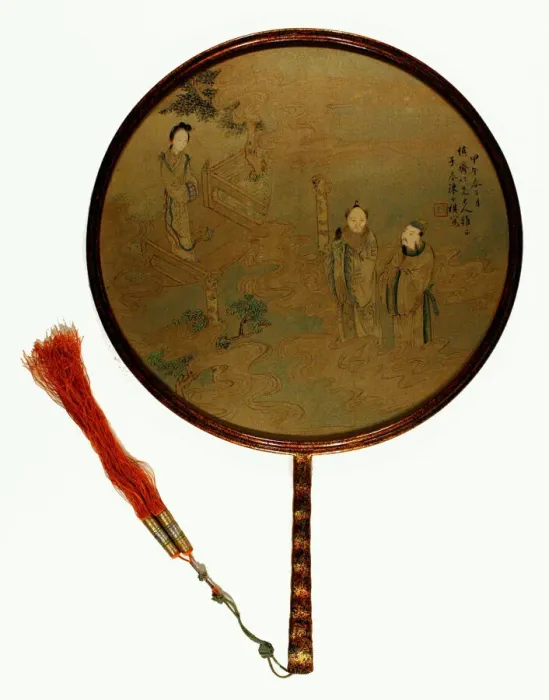 Framed Print : Immortals in Clouds, Qing dynasty (1644-1911), 19th century. Creator: Chen Yongqi