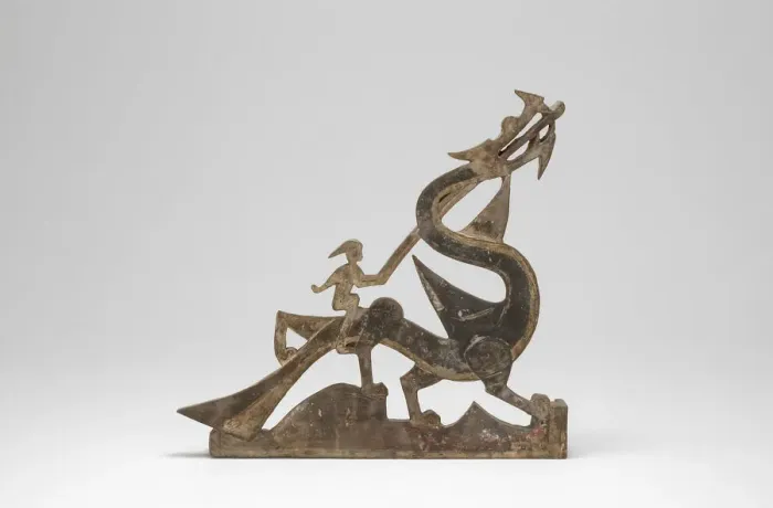 Framed Print : Immortals Riding Dragons: Section of a Tomb Pediment, Han dynasty, 1st century B. C. / A. D Framed Print : Immortals Riding Dragons: Section of a Tomb Pediment, Han dynasty, 1st century B. C. / A. D