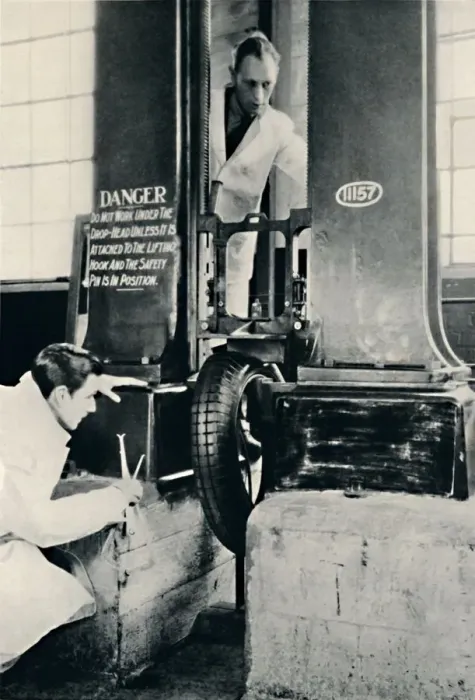 Framed Print : An Impact Test in the Dunlop Test House, 1937 Framed Print : An Impact Test in the Dunlop Test House, 1937
