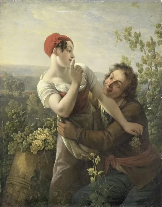 Framed Print : The Impassioned Grape Picker, 1817-1819. Creator: Peter Paul Joseph Noël Framed Print : The Impassioned Grape Picker, 1817-1819. Creator: Peter Paul Joseph Noël