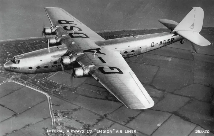 Framed Print : Imperial Airways Ltd Ensign Air Liner, c1930s Framed Print : Imperial Airways Ltd Ensign Air Liner, c1930s
