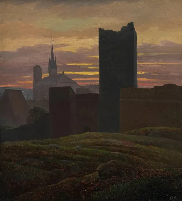 Framed Print : The Imperial Castle, Eger, 1824. Creator: Carl Gustav Carus Framed Print : The Imperial Castle, Eger, 1824. Creator: Carl Gustav Carus