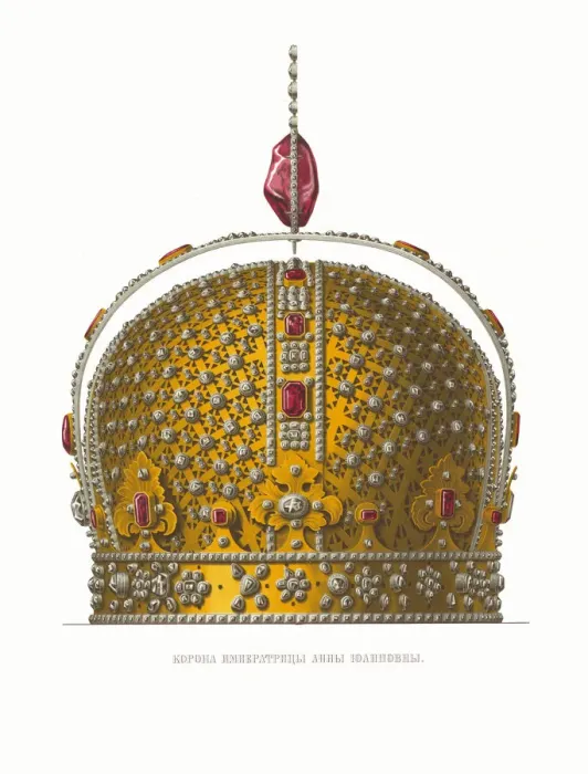Framed Print : The Imperial Crown of Empress Anna Ioannovna, 1849-1853 Framed Print : The Imperial Crown of Empress Anna Ioannovna, 1849-1853