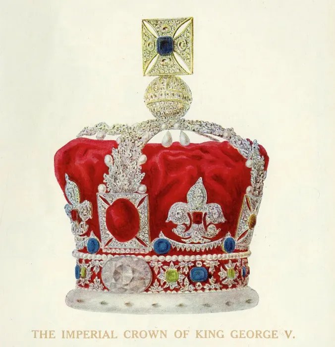 Framed Print : The Imperial Crown of King George V, c1911. Creator: Unknown Framed Print : The Imperial Crown of King George V, c1911. Creator: Unknown