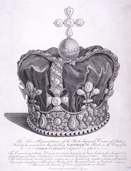 Imperial crown of state worn by King George III on his coronation, 1763