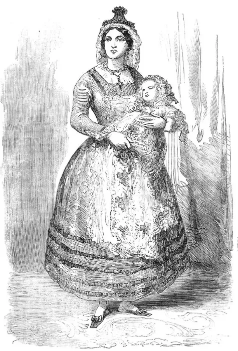 Framed Print : The Imperial Infant and Nurse, 1856. Creator: Unknown Framed Print : The Imperial Infant and Nurse, 1856. Creator: Unknown