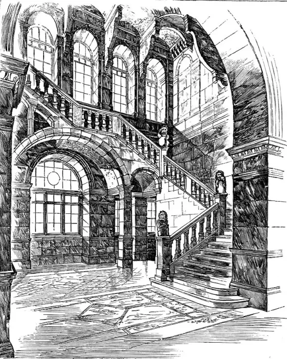 Framed Print : The Imperial Institute of the United Kingdom, The Colonies, and India; East Staircase to First an Creator: Unknown Framed Print : The Imperial Institute of the United Kingdom, The Colonies, and India; East Staircase to First an Creator: Unknown