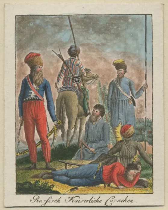 Framed Print : Imperial Russian Cossacks, 1799. Artist: Anonymous Framed Print : Imperial Russian Cossacks, 1799. Artist: Anonymous