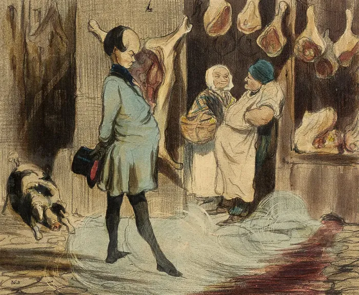 Framed Print : Impressions de voyage d'un grand poète, 1842. Creator: Honore Daumier Framed Print : Impressions de voyage d'un grand poète, 1842. Creator: Honore Daumier
