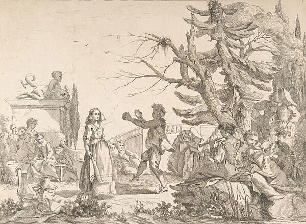 Impromtu Dance (Le Bal improvise), 1742. Creator: Jean-Baptiste-Marie Pierre