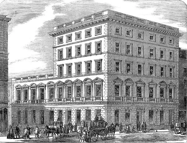 Improved London Street Architecture: No. 184, Strand, 1856. Creator: Unknown
