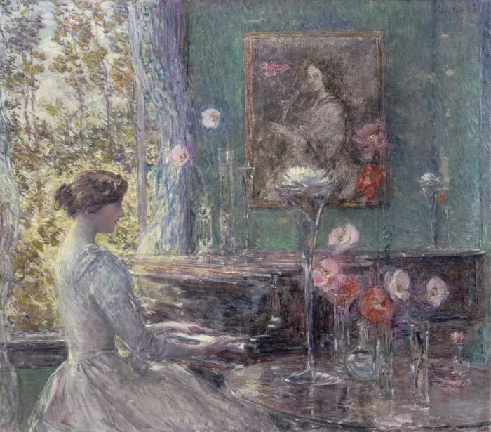 Framed Print : Improvisation, 1899. Artist: Hassam, Childe (1859-1935) Framed Print : Improvisation, 1899. Artist: Hassam, Childe (1859-1935)