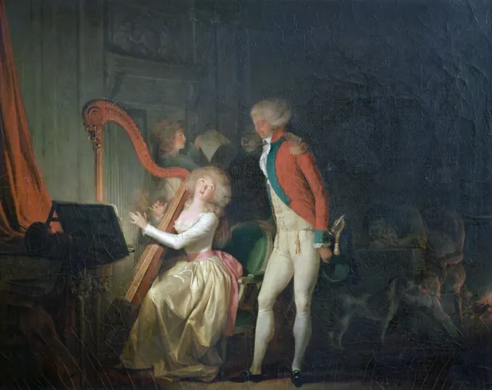 Framed Print : The Improvised Concert, or The Price of Harmony, 1790. Artist: Louis Leopold Boilly Framed Print : The Improvised Concert, or The Price of Harmony, 1790. Artist: Louis Leopold Boilly