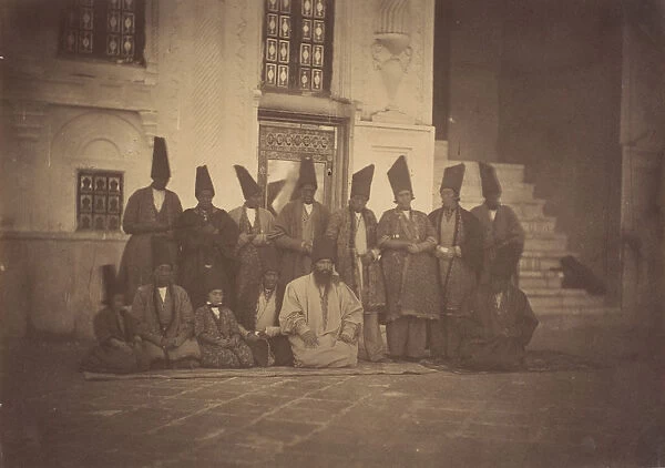 [In the Mosque of the Damegan  /  The Eunuchs], 1850s. Creator: Possibly by Luigi Pesce