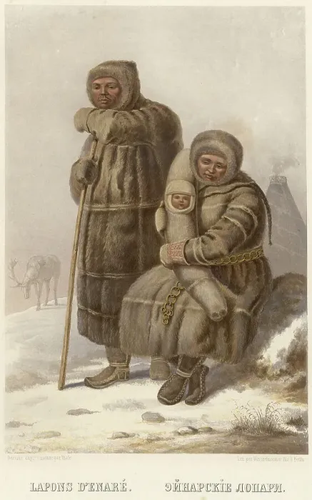 Framed Print : Inari Lapps, 1862. Creator: Karl Fiale Framed Print : Inari Lapps, 1862. Creator: Karl Fiale