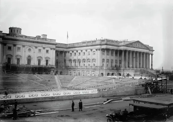 Framed Print : Inaugural stand - 1913, 1913. Creator: Bain News Service Framed Print : Inaugural stand - 1913, 1913. Creator: Bain News Service