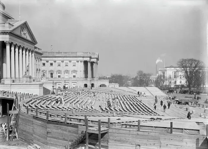 Framed Print : Inaugural Stands at Capitol, 1913. Creator: Harris & Ewing. Inaugural Stands at Capitol, 1913. Creator: Harris & Ewing Framed Print : Inaugural Stands at Capitol, 1913. Creator: Harris & Ewing. Inaugural Stands at Capitol, 1913. Creator: Harris & Ewing