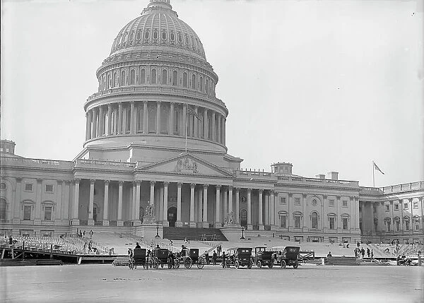 Inaugural Stands at Capitol, 1917. Creator: Harris & Ewing. Inaugural Stands at Capitol, 1917. Creator: Harris & Ewing