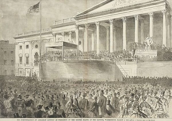 The Inauguration of Abraham Lincoln as President of the United States, at the Capitol, March 4, 1861 Creator: Unknown