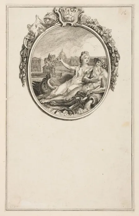 Framed Print : Inauguration de la statue equestre de Louis XV, 1766. Creator: Pierre Chenu Framed Print : Inauguration de la statue equestre de Louis XV, 1766. Creator: Pierre Chenu