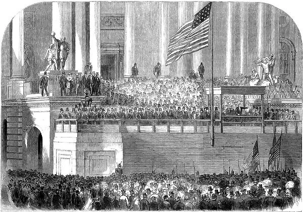 Inauguration of President Lincoln, Washington DC, 4 March 1861