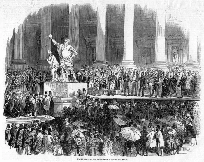 Framed Print : The Inauguration of President Polk, 1845 Framed Print : The Inauguration of President Polk, 1845
