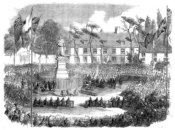 Inauguration of the Statue of Sir Isaac Newton at Grantham, 1858. Creator: Unknown