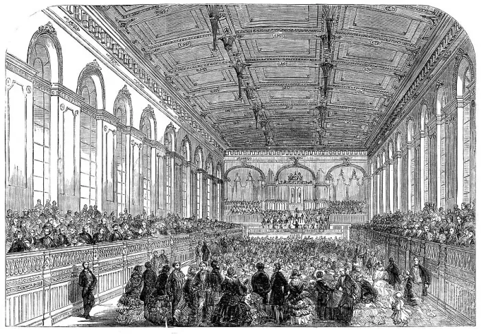 Framed Print : Inauguration of the Townhall, Newcastle-on-Tyne, 1858. Creator: Unknown Framed Print : Inauguration of the Townhall, Newcastle-on-Tyne, 1858. Creator: Unknown