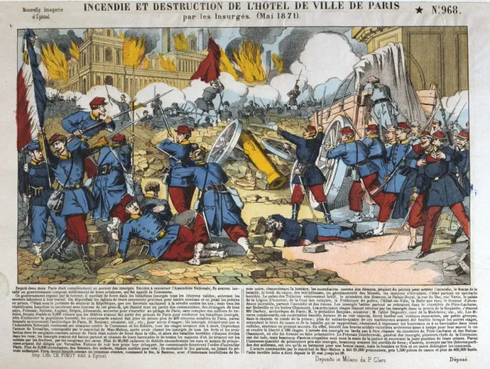 Framed Print : Incendie et Destruction de l Hotel de Ville, Paris, 24 May 1871 Framed Print : Incendie et Destruction de l Hotel de Ville, Paris, 24 May 1871