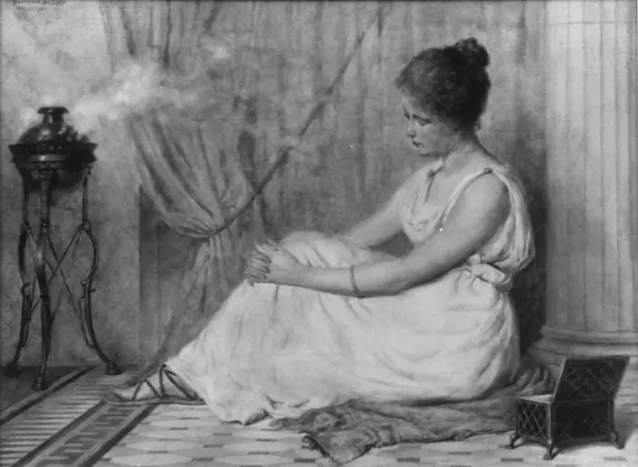 Framed Print : Incense, 1899. Creator: Percival De Luce Framed Print : Incense, 1899. Creator: Percival De Luce