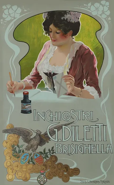 Framed Print : Inchiostri G.Diletti Brisighella, c. 1900-1910. Creator: Anonymous