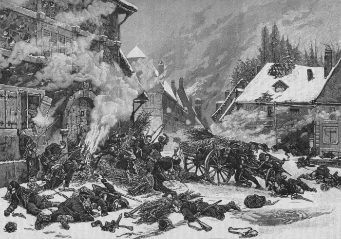 Framed Print : An Incident In The Battle of Villersexel, 1902 Framed Print : An Incident In The Battle of Villersexel, 1902