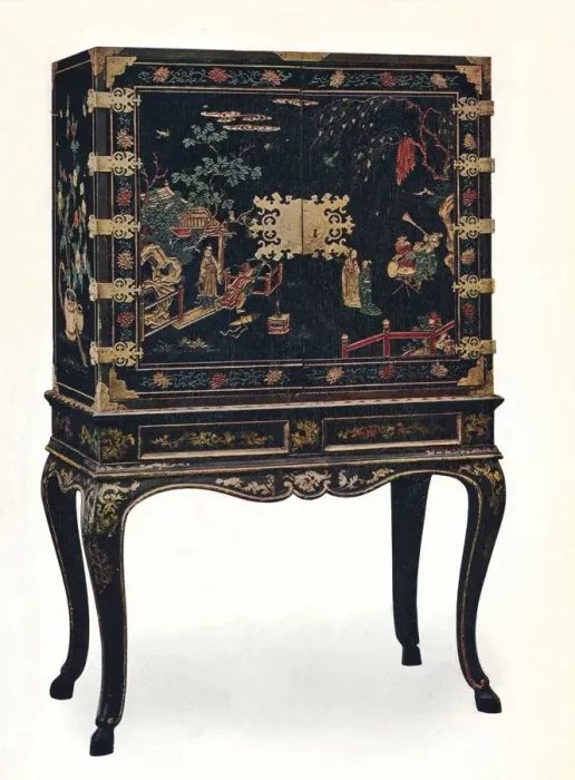 Framed Print : Incised Lacquered Cabinet, c1680, (1910) Framed Print : Incised Lacquered Cabinet, c1680, (1910)