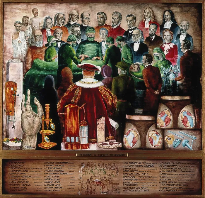 Framed Print : The incision: a tribute to research. Creator: Richard Bannister Framed Print : The incision: a tribute to research. Creator: Richard Bannister