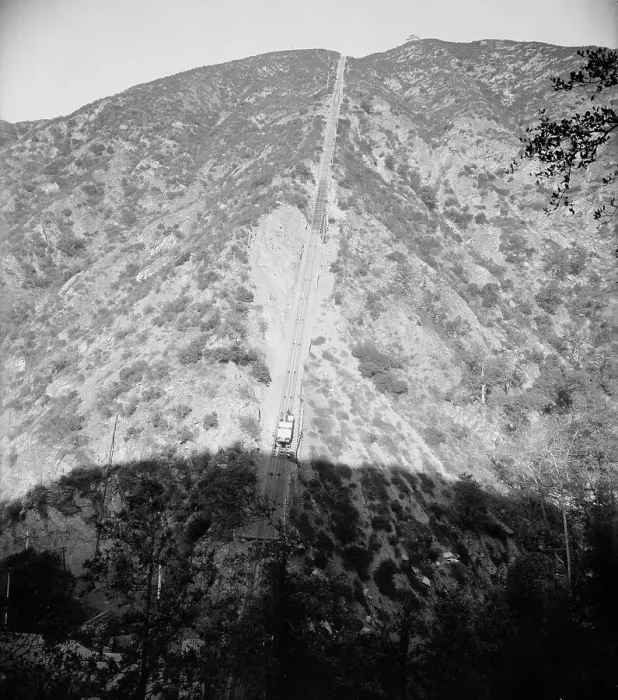 Framed Print : Incline, Mt. Lowe Railway, Cal. The, c1904. Creator: Unknown Framed Print : Incline, Mt. Lowe Railway, Cal. The, c1904. Creator: Unknown