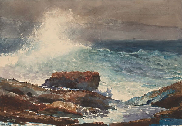 Incoming Tide, Scarboro, Maine, 1883. Creator: Winslow Homer