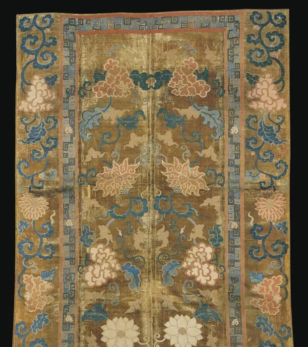 Framed Print : Incomplete Carpet, China, Qing dynasty(1644-1911), 1730s. Creator: Unknown Framed Print : Incomplete Carpet, China, Qing dynasty(1644-1911), 1730s. Creator: Unknown