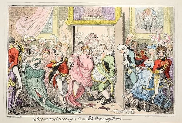 Inconveniences of a Crowded Drawing Room, 1835