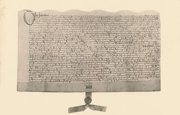 Indenture for the sale of land, signed by Guy Fawkes, (early 17th century), 1901