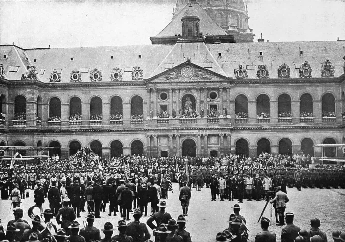 Framed Print : Independence Day in Paris; On July 4, 1917, the beginning of the Franco-American... 1917. Creator: Unknown. Independence Day in Paris; On July 4, 1917, the beginning of the Franco-American... 1917. Creator: Unknown Framed Print : Independence Day in Paris; On July 4, 1917, the beginning of the Franco-American... 1917. Creator: Unknown. Independence Day in Paris; On July 4, 1917, the beginning of the Franco-American... 1917. Creator: Unknown