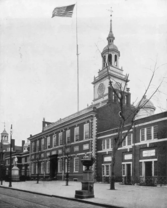 Framed Print : Independence Hall, Philadelphia, USA, late 19th century. Artist: John L Stoddard Framed Print : Independence Hall, Philadelphia, USA, late 19th century. Artist: John L Stoddard