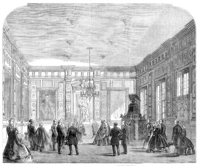 Framed Print : Independence Hall, Philadelphia, visited by the Prince of Wales on the 10th of October, 1860. Creator: Unknown Framed Print : Independence Hall, Philadelphia, visited by the Prince of Wales on the 10th of October, 1860. Creator: Unknown