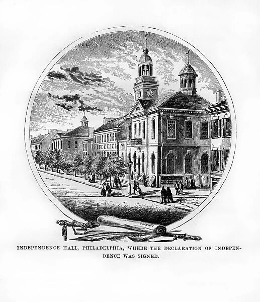Independence Hall, Philadelphia, Pennsylvania, USA, 1872