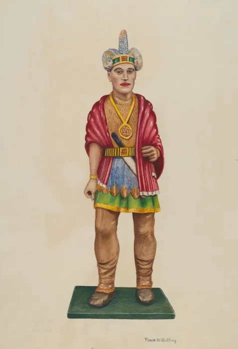Framed Print : Indian, c. 1938. Creator: Frank Gutting