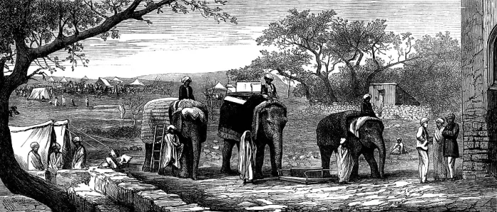 Framed Print : Indian Frontier Sketches: view of the camp near Nourmahal's Tomb, 1873. Creator: Unknown. Indian Frontier Sketches: view of the camp near Nourmahal's Tomb, 1873. Creator: Unknown Framed Print : Indian Frontier Sketches: view of the camp near Nourmahal's Tomb, 1873. Creator: Unknown. Indian Frontier Sketches: view of the camp near Nourmahal's Tomb, 1873. Creator: Unknown